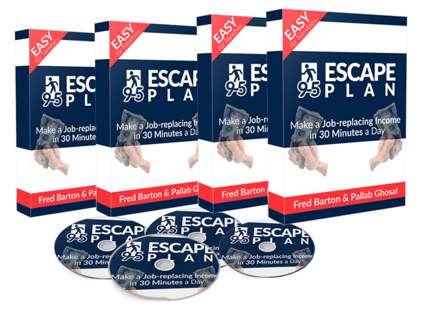 9-5 Escape Plan Review – DON'T BUY THIS PRODUCT BEFORE YOU READ! : Make A Job-Replacing Income In 30 Minutes A Day [Make A Job-Replacing Income Of $48.72 A Day, While Sitting In Your Pyjamas]